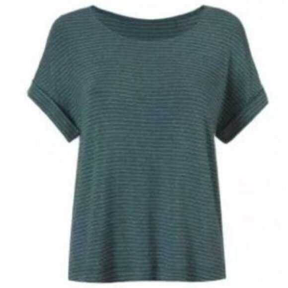CAbi #4008 Groove Tee in Teal Stripe - Picture 8 of 14
